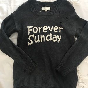 Vintage Havana “Forever Sunday” Ribbed Sweater- M
